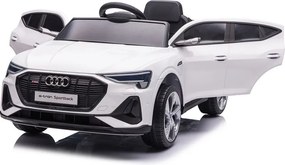 LEAN CARS Elektrické autíčko Audi E-Tron QLS-6688 LED MP3 biele