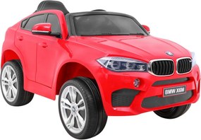 Ramiz Detské elektrické autíčko BMW X6M - červené SUV + diaľkové ovládanie