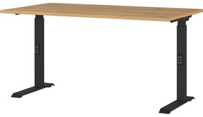 Polohovací pracovný stôl s doskou v dubovom dekore 200x240 cm Agenda – Germania