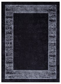 Prateľný koberec MIRO 51223.807 Mramor, grécky - čierno / biely