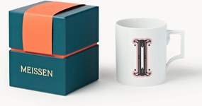Westwing x MEISSEN, Ručne vyrobený hrnček's ozdobným motívom Initials