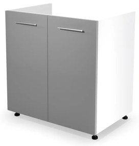 VENTO DK-80/82 sink cabinet, color: white / light grey