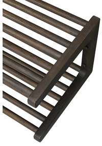 Tmavohnedá závesná polica na topánky z dubového dreva Inverness - Rowico