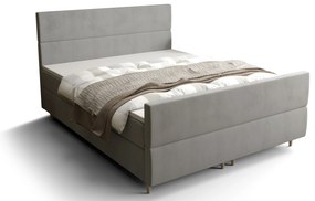 Manželská posteľ Boxspring 180 cm Flu plus (sivá) (s matracom a úložným priestorom). Akcia -20%. Vlastná spoľahlivá doprava až k Vám domov. 1046598
