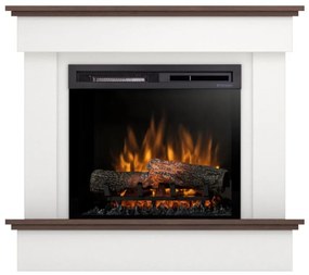 Elektrický krb Tormes 23 biely/tmavý dub