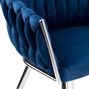 Jedálenská stolička COFTON VELVET granátová