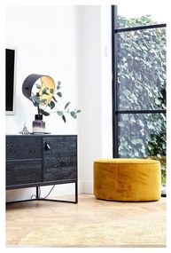 Horčicový puf WOOOD Sara Low