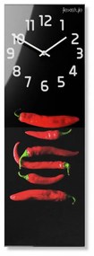 Dizajnové kuchynské hodiny s chilli