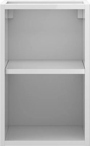 Mexen Box-A, otvorená skrinka s policou 30 cm, lesklá biela, 91AX2-0300-470-0-00