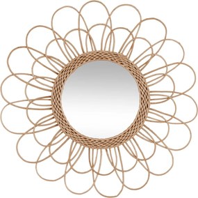 Zrkadlo Flower, hnedé