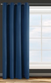 ZÁVES NA KRÚŽKOCH ADORE 140X250 CM TMAVOMODRÁ