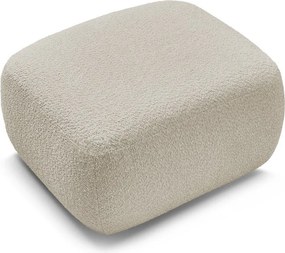 Béžová podnožka z textílie buklé Montaigne – Bobochic Paris