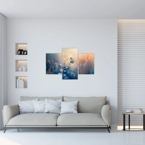 Obraz - Lúka s motýľom (90x60 cm)