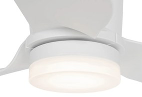 Stropný ventilátor biely 123 cm vrátane LED stmievateľný s diaľkovým ovládaním - Patty