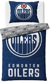 NHL Hokejové obliečky Edmonton Oilers Shields 140x200/70x90 cm
