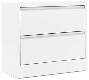 Kancelárska kartotéka INDEX, formár A4, 2 zásuvky, biela