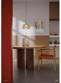 Redo 01-4540 - LED Stmievateľný závesný luster na lane ONDULA LED/12W/230V béžová/dymová