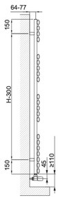 Cordivari Samira - Radiátor 1625x400 mm, biela 3551626102043