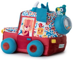 Lilliputiens - textilné autíčko s aktivitami a zrkadielkom