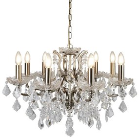 Searchlight 8738-8AB - Krištáľový luster na reťazi PARIS 8xE14/40W/230V