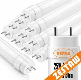 10x LED trubice 150cm T8 25W 3375lm 4000K - nieutrálná biela