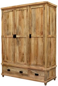 furniture-nabytek.cz - Šatníková skriňa 150 z masívneho dreva mango 150x60x200