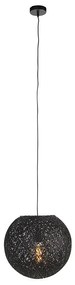 Závesné svietidlo čierne 35 cm - Corda