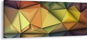 Obraz - Polygonálna 3D abstrakcia (120x50 cm)