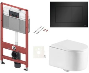 Závesný wc set do ľahkých stien / predstenová SAT SIKOTSTOR72414, 1 ks