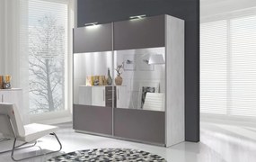 Šatníková skriňa Daphis 1 C (borovica nórska) (so zrkadlom) (s LED osvetlením). Akcia -20%. Vlastná spoľahlivá doprava až k Vám domov. 1123768