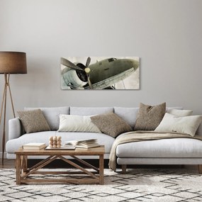 Obraz - Staré vrtuľové lietadlo (120x50 cm)