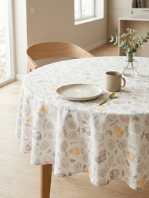 Veľkonočný okrúhly obrus Ø 120 cm - Kúzlo jari