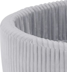 Suchý bazén okrúhly 90x30 cm – šedý Puffy Lamell + 200 guličiek