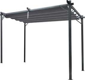 Garden Line SIVÁ ZÁHRADNÁ PERGOLA 3 X 3 M  2,95 x 2,95 x V2,3 m *5682