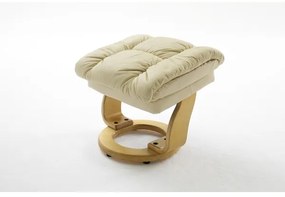 Polohovacie kreslo HABI krémové/prírodný dub