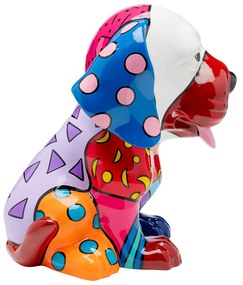Dog Patchwork dekorácia viacfarebná