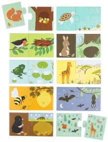 A Little Lovely Company - priradzovacie puzzle - zvieracie domčeky