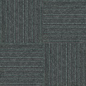 Balta koberce Kobercový štvorec Sonar Lines 4577 zelenočierny - 50x50 cm