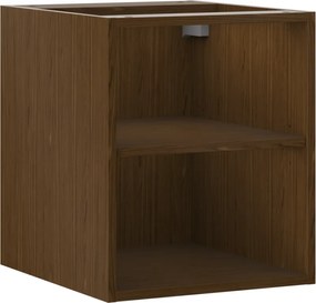 Mexen Box-A, otvorená skrinka s policou 40 cm, orech, 91AX2-0400-470-0-86