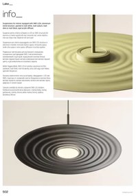 Redo 01-3045 - LED luster na lankách LAKE LED/13W/230V CRI 90 priemer 50 cm oranžová