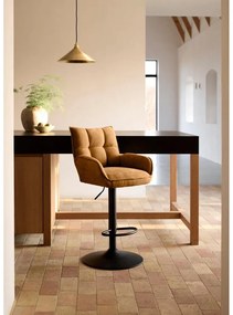 Oranžové barové stoličky s nastaviteľnou výškou v súprave 2 ks Marilla – Unique Furniture