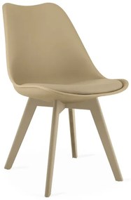Set dvoch jedálenských stoličiek MARK tmavobéžový / béžový (2 ks)
