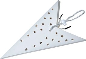 Biela závesná vianočná papierová hviezda M - 45*15*45 cm
