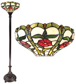 stojaca vitrážová lampa tiffany Ø 31*186 cm
