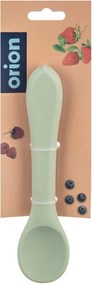 Šalviová zelená detská lyžička zo silikónu – Orion