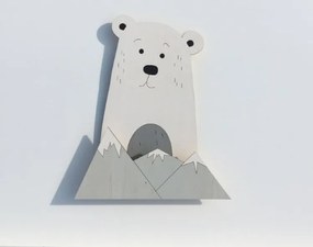 Detské nástenné LED svietidlo Ľadový medveď
