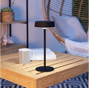 Eglo 75876-LED Solárne nabíjateľná stmievateľná stolová lampa SIMERI LED/3W/5V 1800mAh IP44 čierna