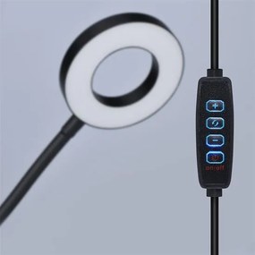 SOLIGHT LED stmievateľná stolná lampička s klipom, 300lm, nastaviteľná teplota svetla, USB, WO66-B