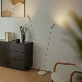 Moderná stojaca lampa béžová 2-svetlá GU10 35mm - Thomas