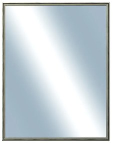 DANTIK - Zrkadlo v rámu, rozmer s rámom 70x90 cm z lišty Y-ka čierna linka (3125)